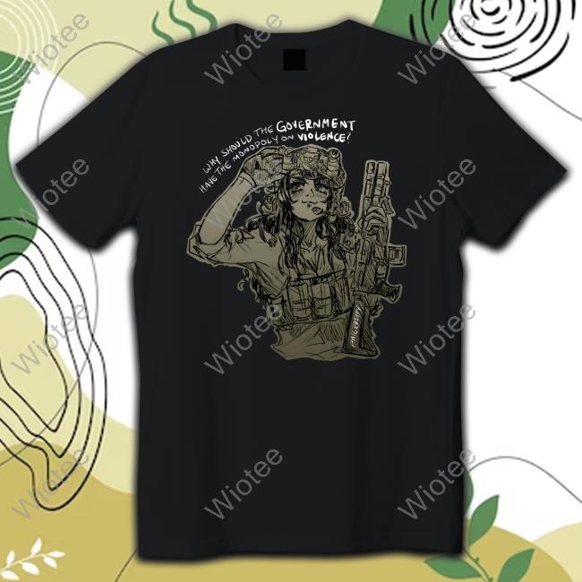 Paigeosity Merch Tacticool Monopoly Black Hooded Sweatshirt Why Should The Government Have The Monopoly On Violence
