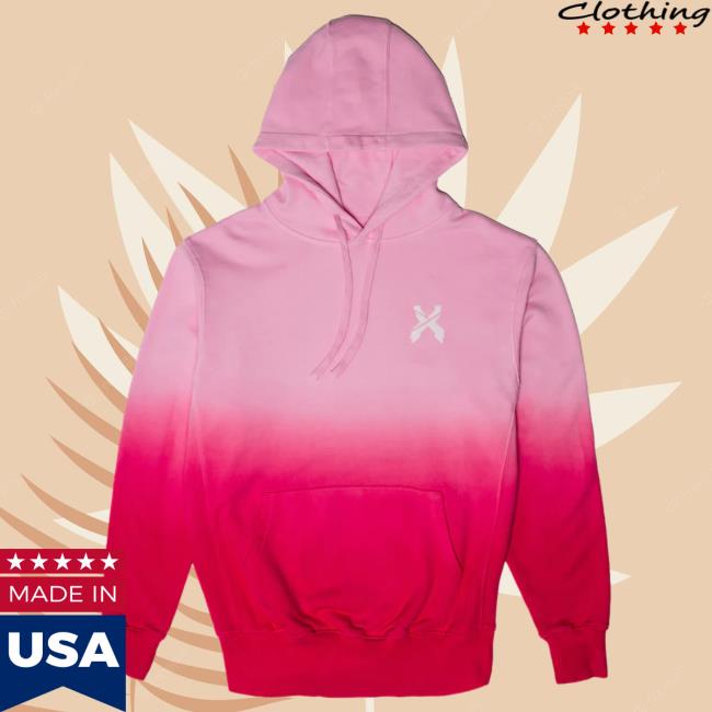 Official Excision Merch Sliced Logo Ombre Crew Pink