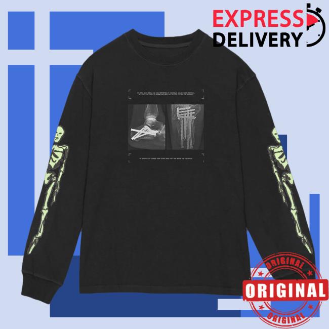 Official Kid Cudi Merch Store The Tour That Never Was Skeleton Women's Long Sleeve Tee