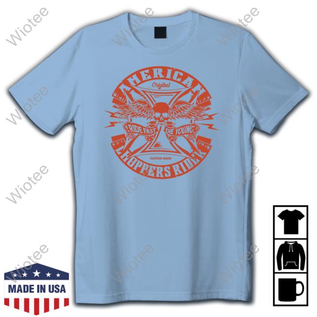 Official American Choppers Rider Fast Die Young Long Sleeve Tee