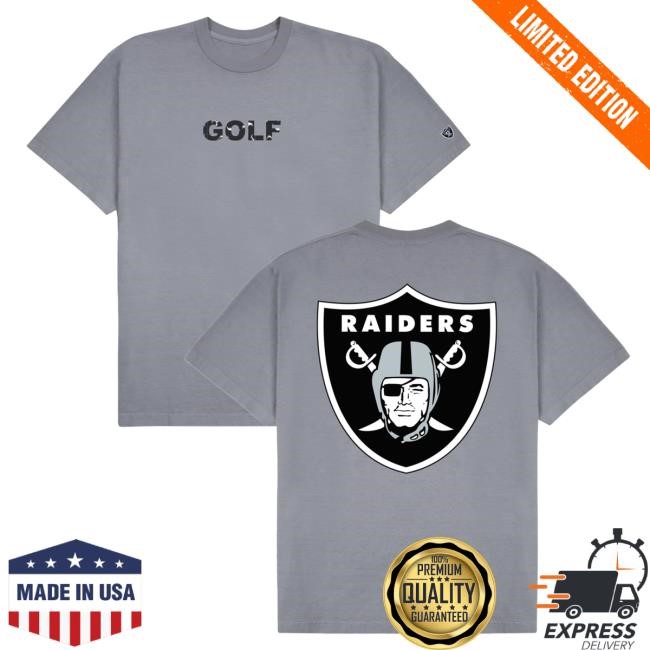 Official Golf Wang Merch Raiders Logo Tees by Golf Wang x NFL