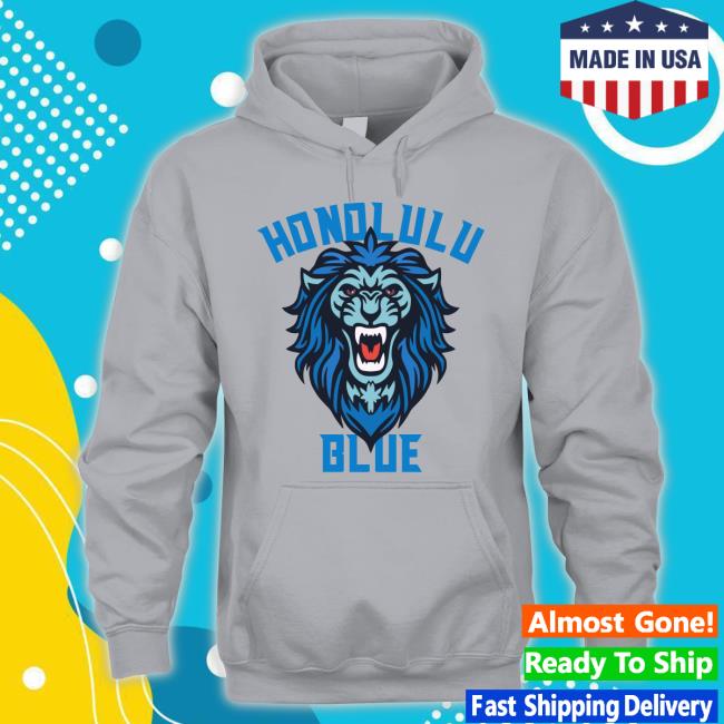 Honolulu Blue Lion Long Sleeve T Shirt Darren Mccarty Honolulu Blue Long Sleeve T Shirt