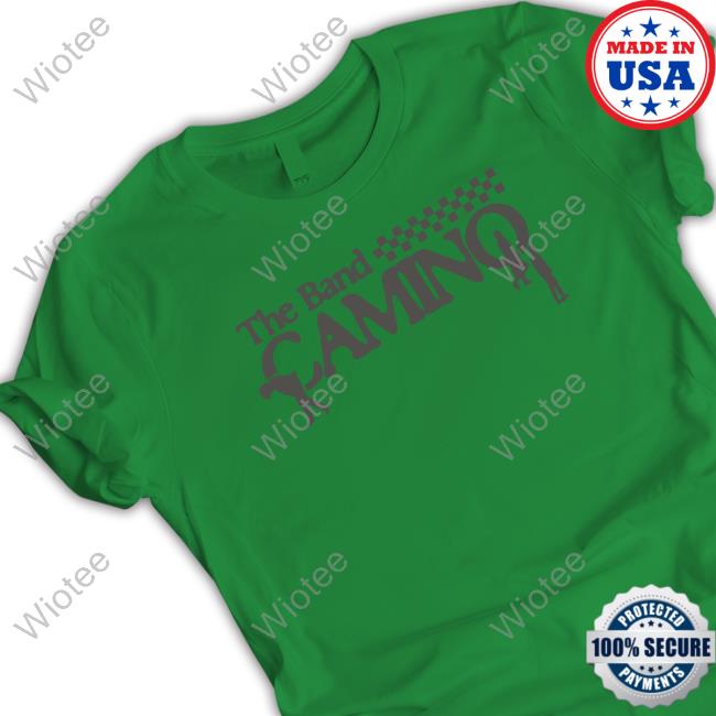 Official The Band Camino Merch Checkered Logo Tee Checkered Logo T-Shirt