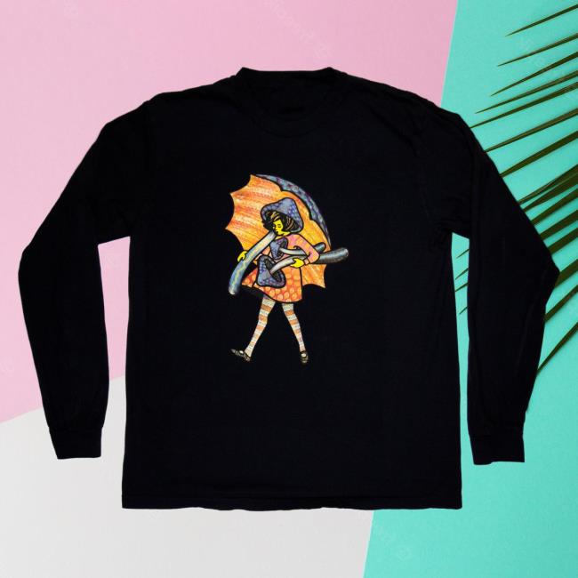 Official Slinger Apparel Store Shop Gold&Silver Fume Shroom Girl Long Sleeve New Shirt Pyroscopic