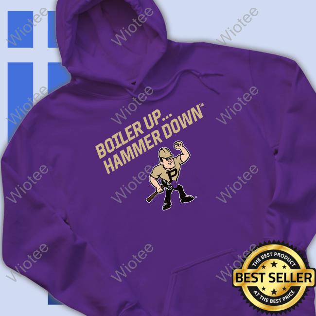 Official Purdue Athletics Merch Purdue Pete Boiler Up... Hammer Down Shirts Purdue Athletics Merch Purdue Pete Boiler Up... Hammer Down Tee