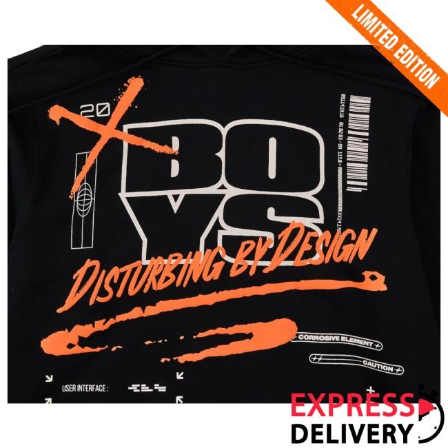 Official The Boys Shop Standard Issue Black Pullover Hoodie Official The Boys Shop Standard Issue Black Pullover Hoodie