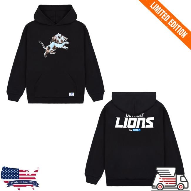 Official Golf Wang Merch Lions Cutout Pullover Hoodie Blue by Golf Wang x NFL Official Golf Wang Merch Lions Cutout Attractive Hoodie Blue by Golf Wang x NFL