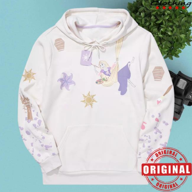 Box Lunch Apparel Disney Tangled Rapunzel Mural Paint Crewneck Sweatshirt Boxlunch Clothing Store Shop Merch Exclusive
