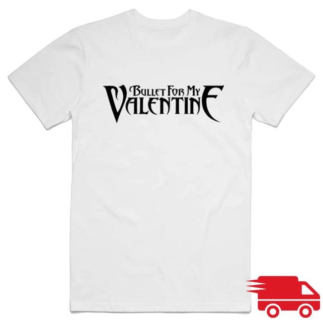 Official Bullet for My Valentine Merch Clothing BFMV Bullet For My Valentine White Logo Shirt New