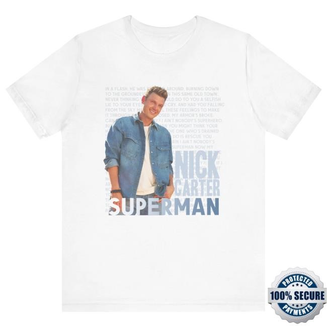 Superman Photo Tee Shirt Nick Carter Store