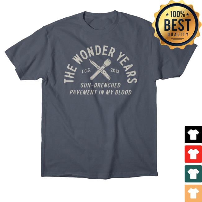 Official The Wonder Years Merch Sun Drenched Hooded