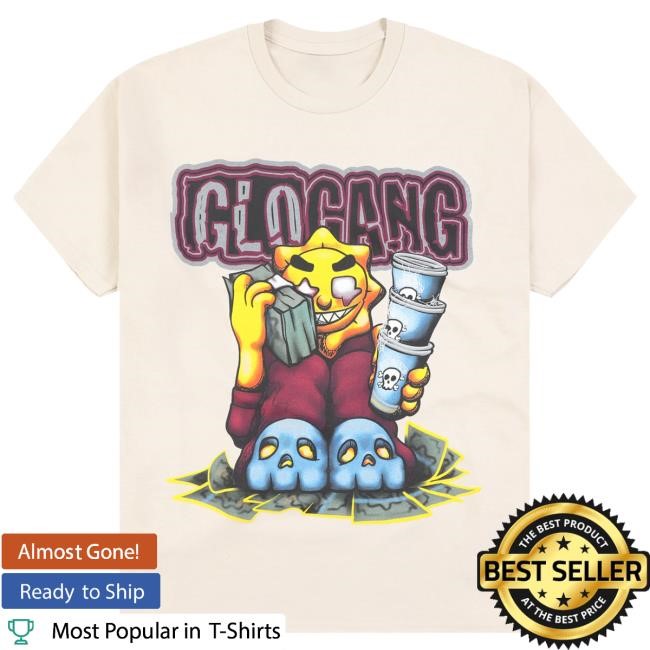 Official Glo Gang Triple Cup Threat Tee (Tan) Official Glo Gang Triple Cup Threat Shirts (Black)