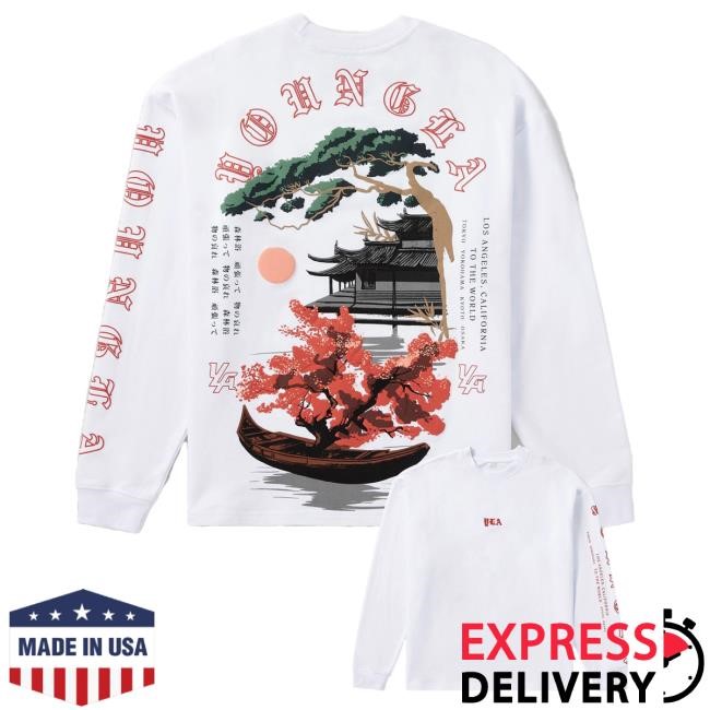 Youngla Apparel Merch 8038 - Tokyo Bonsai Art LS Tee Youngla 8038 - Tokyo Bonsai Art L/S Tee Youngla