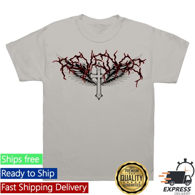 Official Revenge XXXTentacion Apparel Clothing Store Shop Revenge Lightning Reaper Tee Gray XXX Tentacion Merch