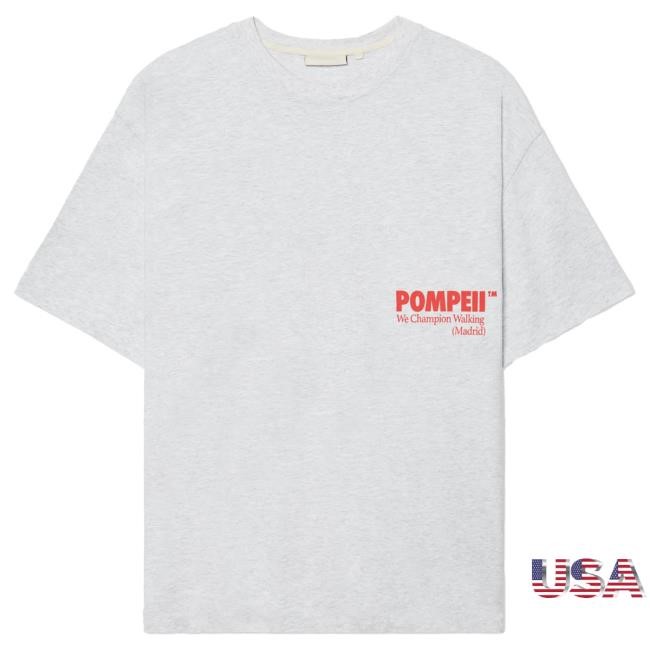 Pompeii Classic Grey Boxy Tshirt | Buy Official Pompeii Apparel