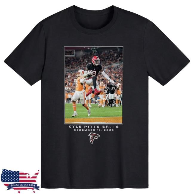 Atlanta Falcons Kyle Pitts Sr. Black Nfl Flash Features Week 15 Tee | Official NFL Shop Atlanta Falcons Kyle Pitts Sr. Black Nfl Flash Features Week 15 Shirts | Official NFL Shop