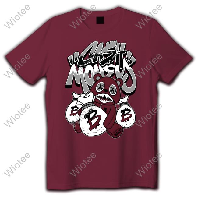 Burgundy 5s Cash Money Baws Shirt
