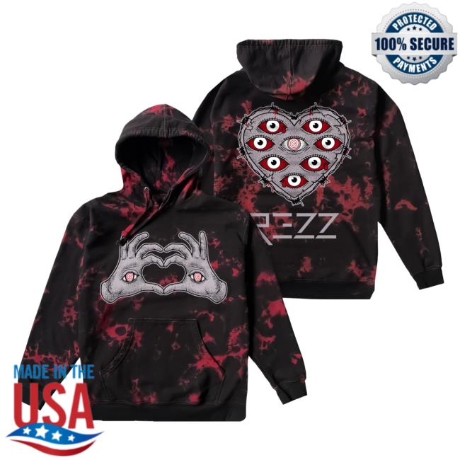 Official Rezz Merch Store Shop Rezz - Be Mine - Tie Dye Crew neck Sweatshirt