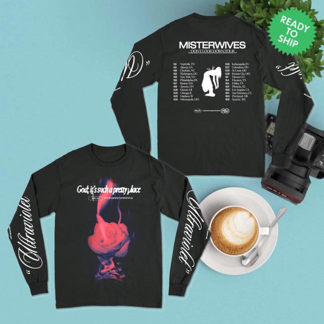 Official MisterWives Merch Store MisterWives Tour Black Long Sleeve Tees