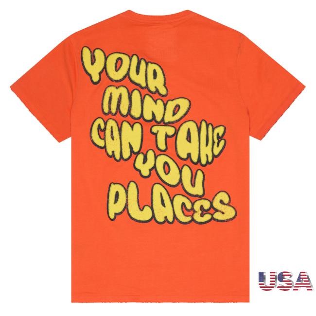 Valabasas Shop Merch "Growing Places" Vintage Flame Orange Tee Shirt "Growing Places" Vintage Flame Orange T-Shirts