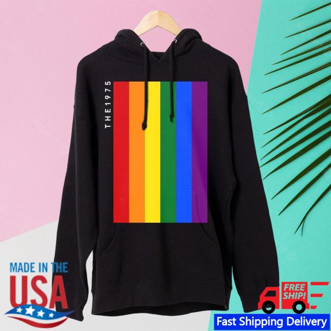Official The 1975 Apparel Clothing Store Merch Shop The1975 Loving Someone Rainbow Pullover Sweatshirt