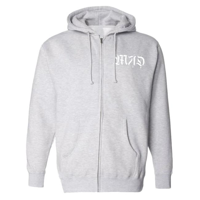 Official Eaj Mad Zip-Up Pull Over Hoodie - Heather Grey