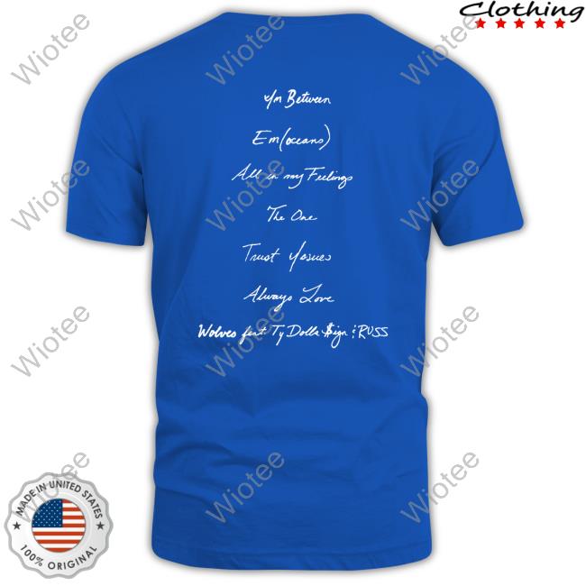 Lauren Jauregui In Between Track List Tee Official Lauren Jauregui In Between Track List Tee