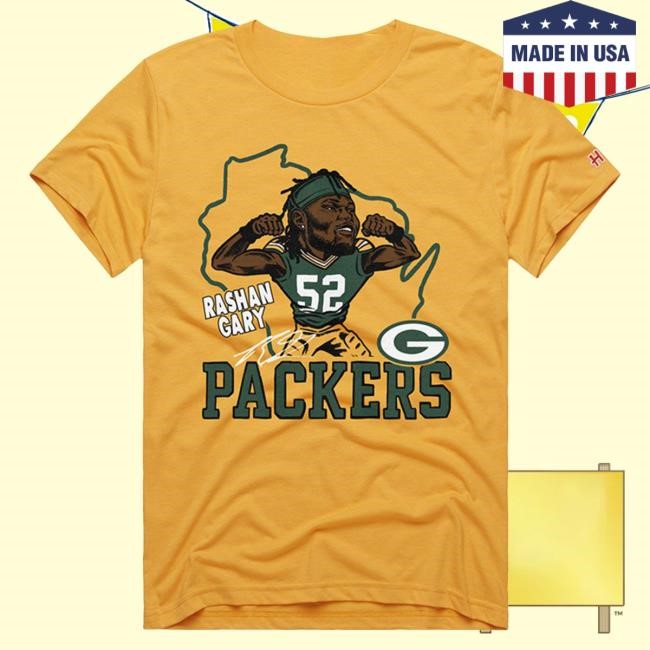 Official Green Bay Clothing Packers Homage #52 Gary Big Flex New Shirt GreenBay