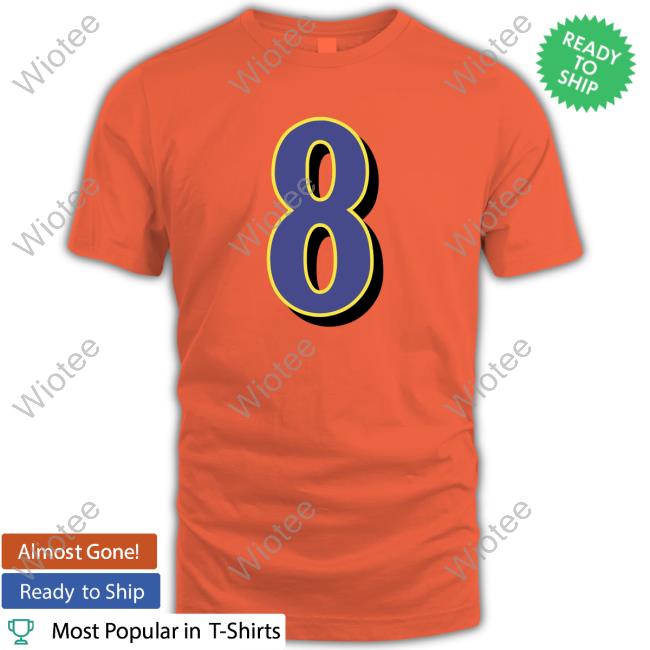 Baltimore Ravens Lamar Jackson 8 T Shirt Official Baltimore Ravens Lamar Jackson 8 Shirt