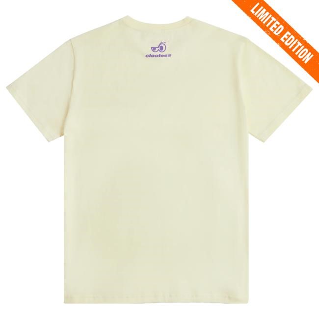 Official Clooless Merch Core Bubble Brain Shirt - Cream Official Clooless Merch Core Bubble Brain Top Shirt - Cream