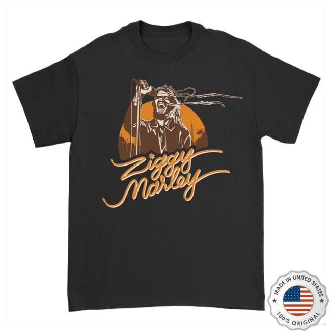 Official Ziggy Marley Merch Store Shop Ziggy Marley Retro Rock Top Shirt