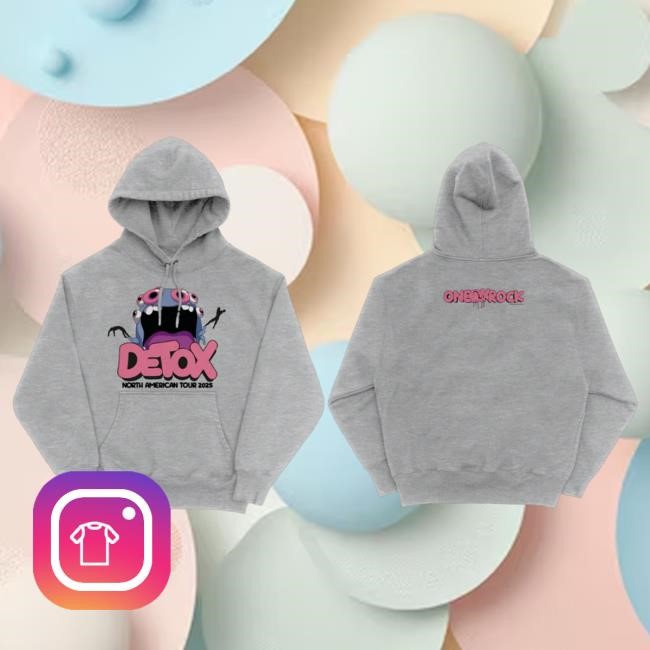 Official One Ok Rock Detox Monster Tour Popover Hoodie