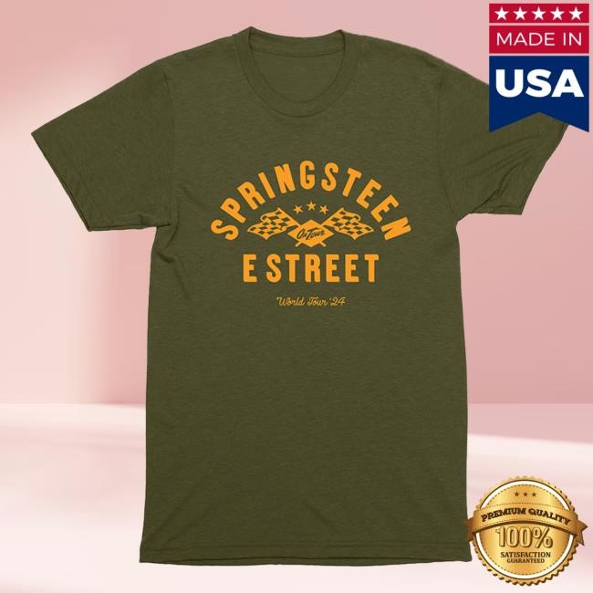Springsteen & The E-Street Band Arch Flags 2024 World Tour Short Sleeve Tee – Bruce Springsteen