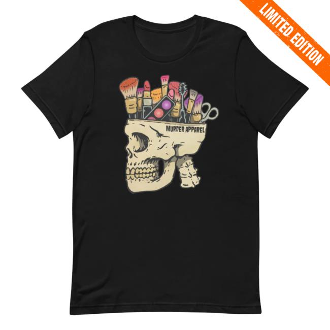 Make Up Addict Skull Shirt