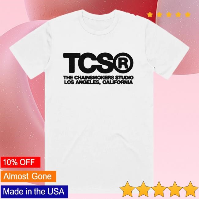 Official The Chainsmokers Merch The Chainsmokers TCS White Hot Shirt