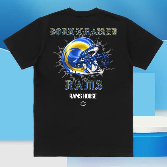 Born X Raised + Los Angeles Rams Helmet Shirt Born X Raised + Los Angeles Rams Helmet Shirt