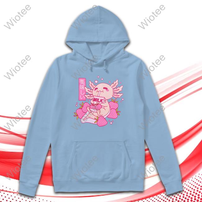 Cloudy Estrogen Angel Hottopic Merch Axolotl Strawberry Milk T Shirt Official Hottopic Axolotl Strawberry Milk Tee Shirt
