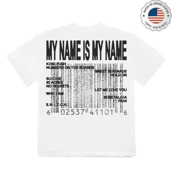 Official Pusha T Merch Shop MNIMN Tracklist Shirt - Kingpush Official Pusha T Merch Shop MNIMN Tracklist Shirt 2024 - Kingpush
