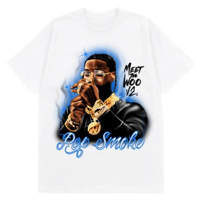 Official Pop Smoke Clothing Shop Store Meet The Woo 2 Tee II PopSmoke