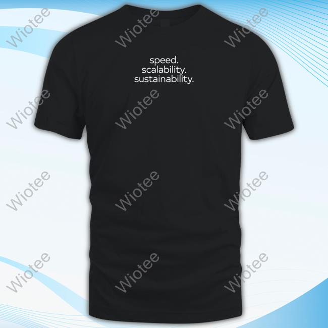Official Mosaiq Merch Speed Scalability Sustainability Tee