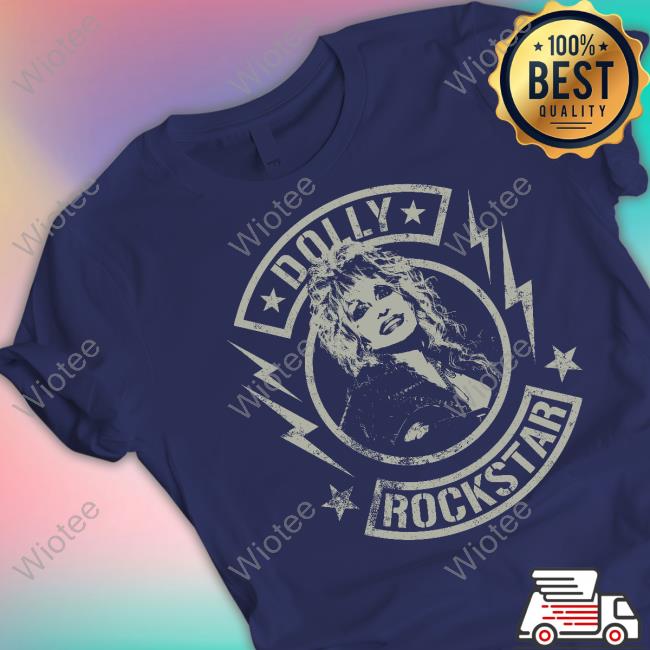 Dolly Parton Merch Rockstar Bolt Rocker T Shirts Official Dolly Parton Merch Rockstar Bolt Rocker Tee