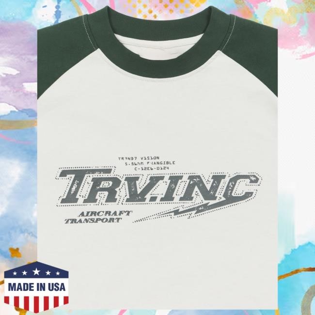 Official Trendt Vision Clothing Shop Green Raglan Top Shirt