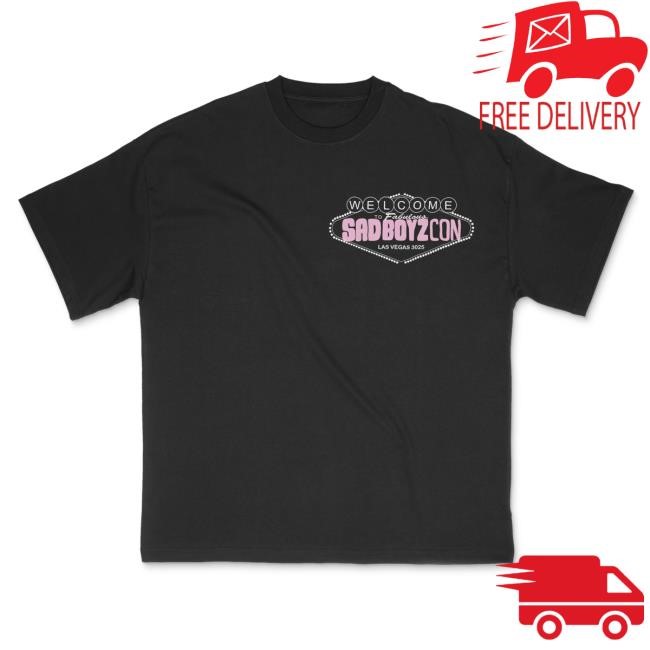 Official Sad Boyz Merch Sad Boyz Viva Las Vegas Top Shirt Black