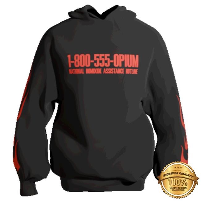 Official Homixide Gang Merch HL2 Flames Hooded Sweatshirt Official Homixide Gang Merch HL2 Flames Hoodies
