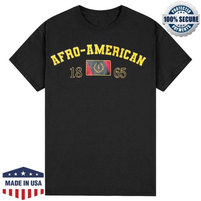 African-American Heritage Flag Tshirt - Black