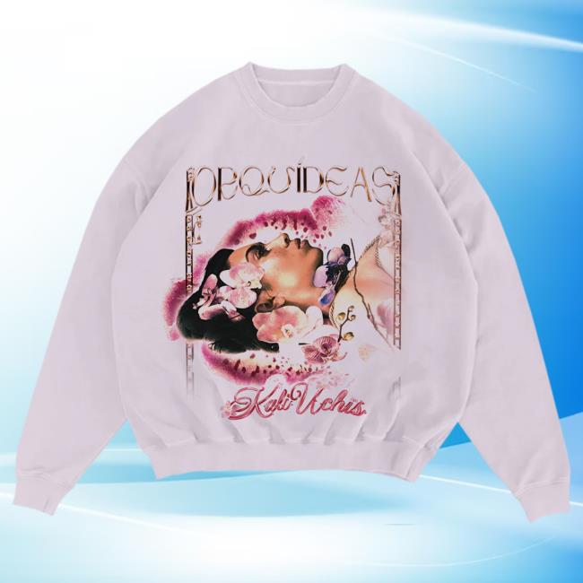 Official Kali Uchis Merch Store Kali Uchis Pink Orquídeas Pullover Hoodie Kali Uchis Clothing Shop KaliUchis ShopKaliUchis