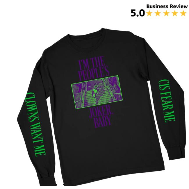 Official Super Yaki Store Shop Merch I'm The People's Joker, Baby Vintage Long Sleeve T Shirt Super Yaki I'm The People's Joker, Baby Long Sleeve Shirt