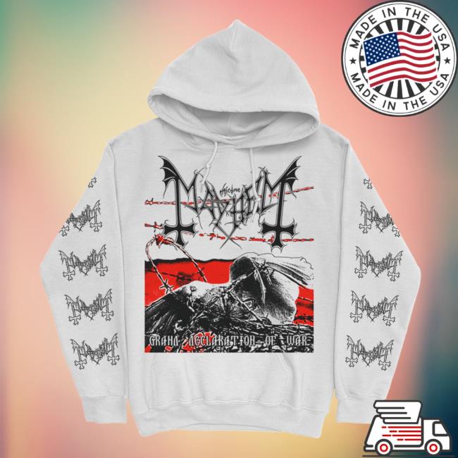 Official Mayhem Kings Road Grand Declaration of War (White) Pull Over Hoodie