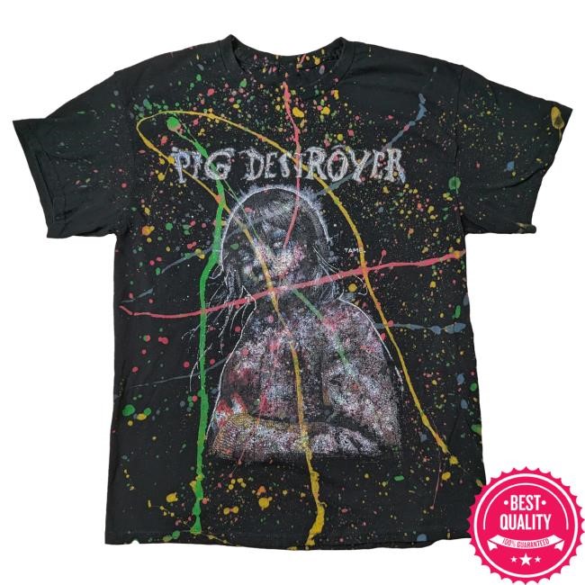 Official Night Shift Merch Store Shop Pig Destroyer - Painter of Dead Girls Paint Splatter T-Shirt Nightshift Merch