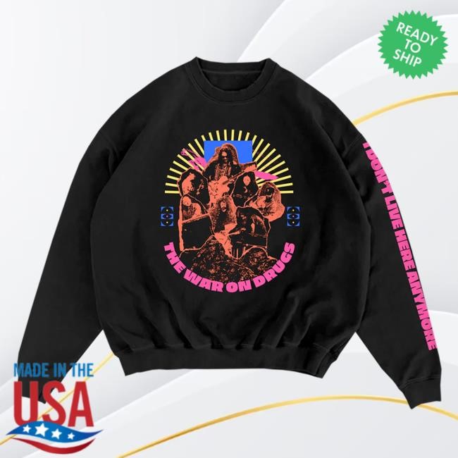 Shop The War On Drugs Retro Band Photo Crewneck Sweatshirt